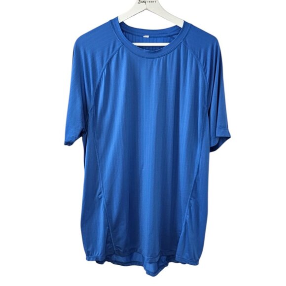 Lululemon Mens Short Sleeve Athletic Shirt, Blue, Size XL - Picture 1 of 8